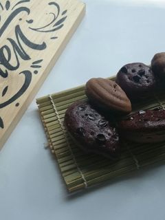 Foto resep kue cubit ( red velvet chocochips)