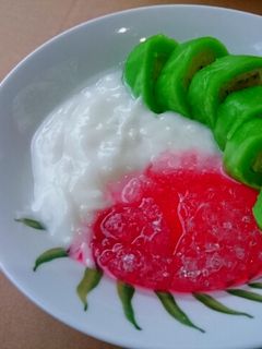 Foto resep Es pisang ijo