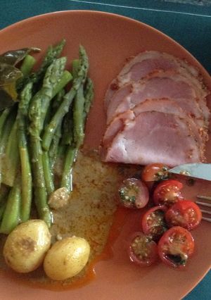 Foto resep Asparagus saus Opor