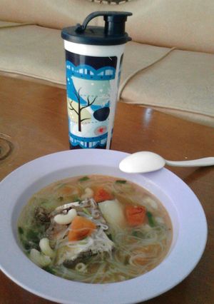 Foto resep Sop Macaroni Soun Daging Sapi