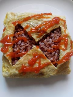 Foto resep Nasi Bungkus Telur Dadar