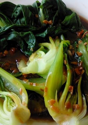 Foto resep Bok choy with garlic sauce