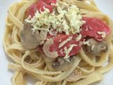 Carbonara Fettuccine with mushroom