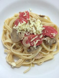 Foto resep Carbonara Fettuccine with mushroom