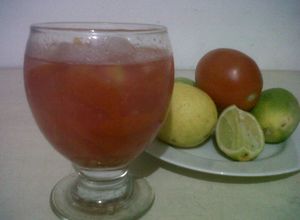 Foto resep Es Tomat Gejrot plus Jeniper (jeruk nipis peras)