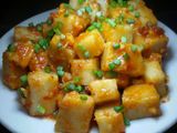 TURNIP CAKE WITH SIMPLE SAUCE
