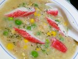 porridge with peas and corn