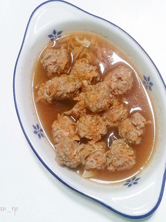 Foto resep Bola daging kuah sayuran