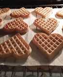 Waffles no forno