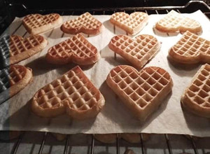 Foto de Waffles no forno