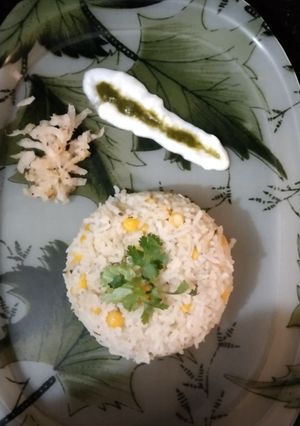 A picture of Chana dal khichdi.