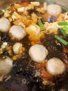 紫菜魚丸蛋花湯 的食譜成品照片
