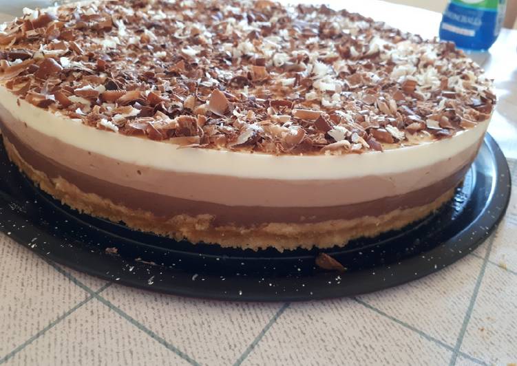 Tarta 3 chocolates