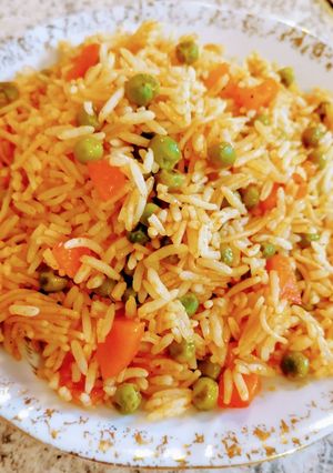 صورة لوصفة رز بالخضر