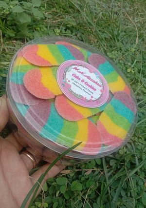 Foto resep Lidah kucing original & rainbow