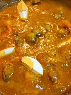Una foto de Corvina en salsa americana