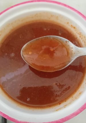 A picture of سموسہ چٹنی.