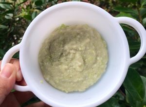 Foto resep MPASI 7 bln (telur puyuh, labu siam, jamur tiram, butter, evoo)