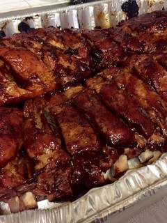 A picture of Bbq ribs on crockpot.