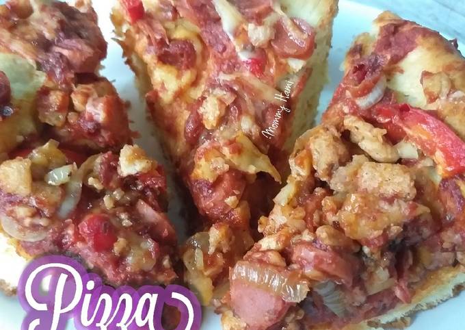 Resep Pizaa Rumahan Pizza Homemade Oleh Mommy Hami Cookpad 8739