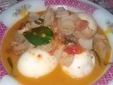 Telur kikil santan pedas