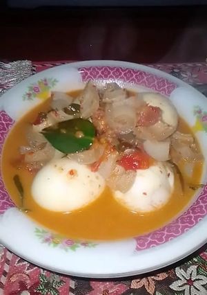 Foto resep Telur kikil santan pedas