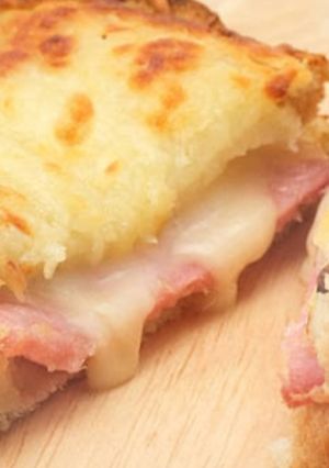 Une photo de Croque monsieur au four