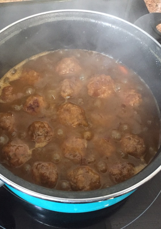 Una foto de Albóndigas con salsa de soja