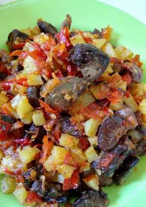 Foto resep Balado ati ampela kentang