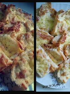 صورة لوصفة بيض وخبز بالفرن