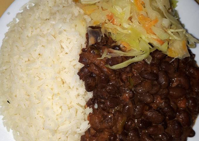 Easiest Way to Prepare Any-night-of-the-week Rice with Black beans (Njahi)