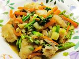 เนื้อปลาดอรี่ผัดขึ้นฉ่าย