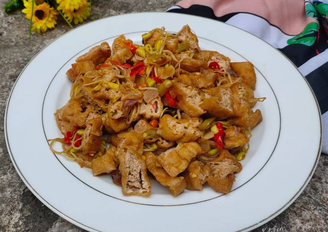 Tumis Toge dan Tahu