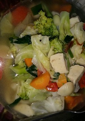 Foto resep Sop brokoli bakso