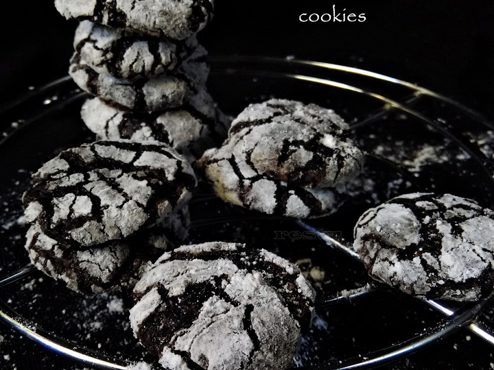 Cara Gampang Membuat CHOCO CRINKLE COOKIES, Bisa Manjain Lidah