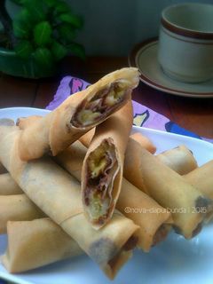 Foto resep "Lumpia Pisang Cokelat"