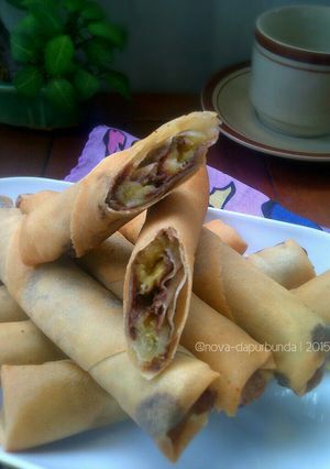 Foto resep "Lumpia Pisang Cokelat"