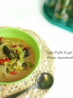 Foto resep "Sawi Putih Kuah Santan"
