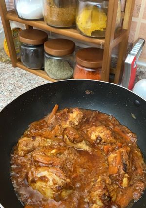 صورة لوصفة دجاج تاوة بطريقة أم منصور 👩🏻🍳