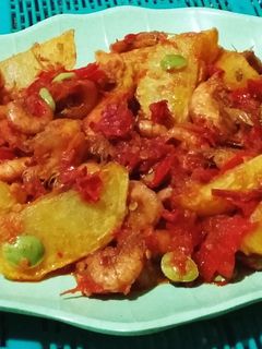 Foto resep Balado Kentang Udang