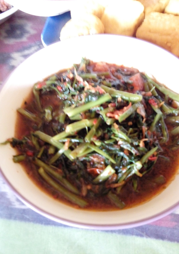 Foto resep Kangkung tumis ebi terasi