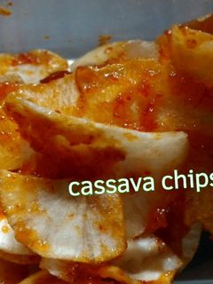 Foto resep Homemade Sweet Spicy Cassava Chips (crispy banget, tidak keras)
