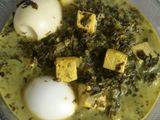 Grünkohl Indonesien mit Tofu und Eier (Sayur daun singkong ala Bremen)