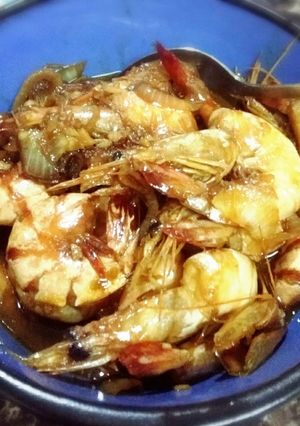 Foto resep udang saus tiram