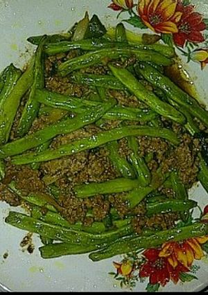 Foto resep Baby Buncis Tumis Daging Cincang