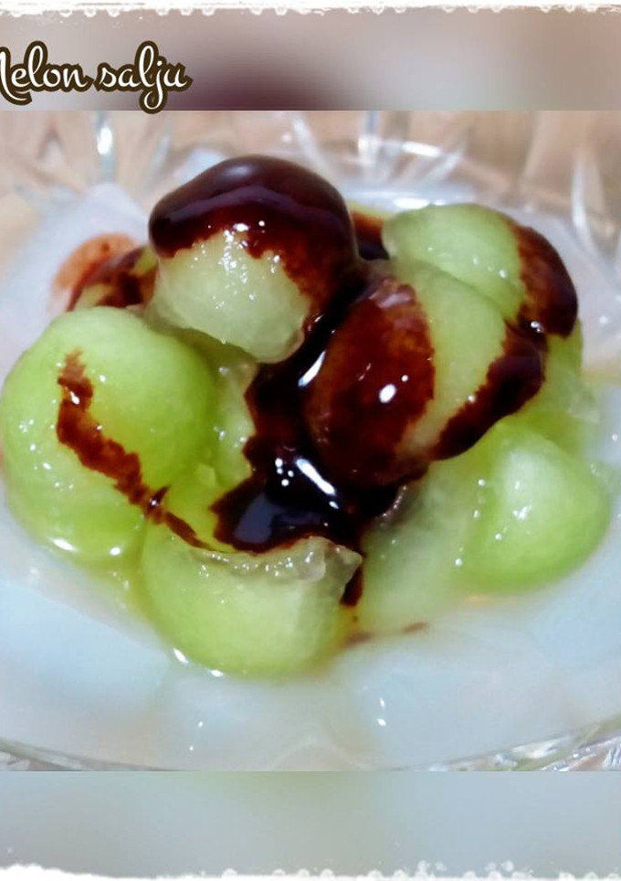 Foto resep Es melon salju