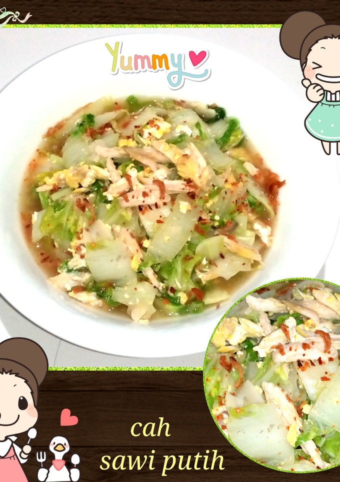 Foto resep Cah sawi putih suwir - suwir