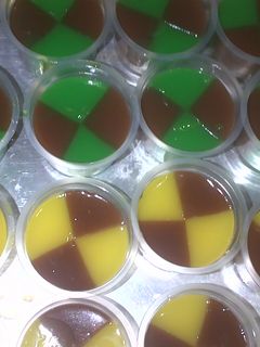 Foto resep puding. Klop 