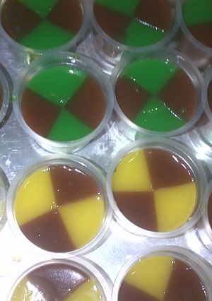 Foto resep puding. Klop 