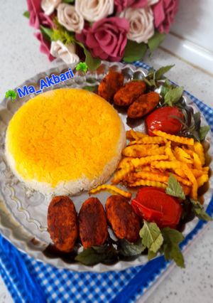 عکسی از دستور 🌺کوفته قبرسی با گوشت مرغ